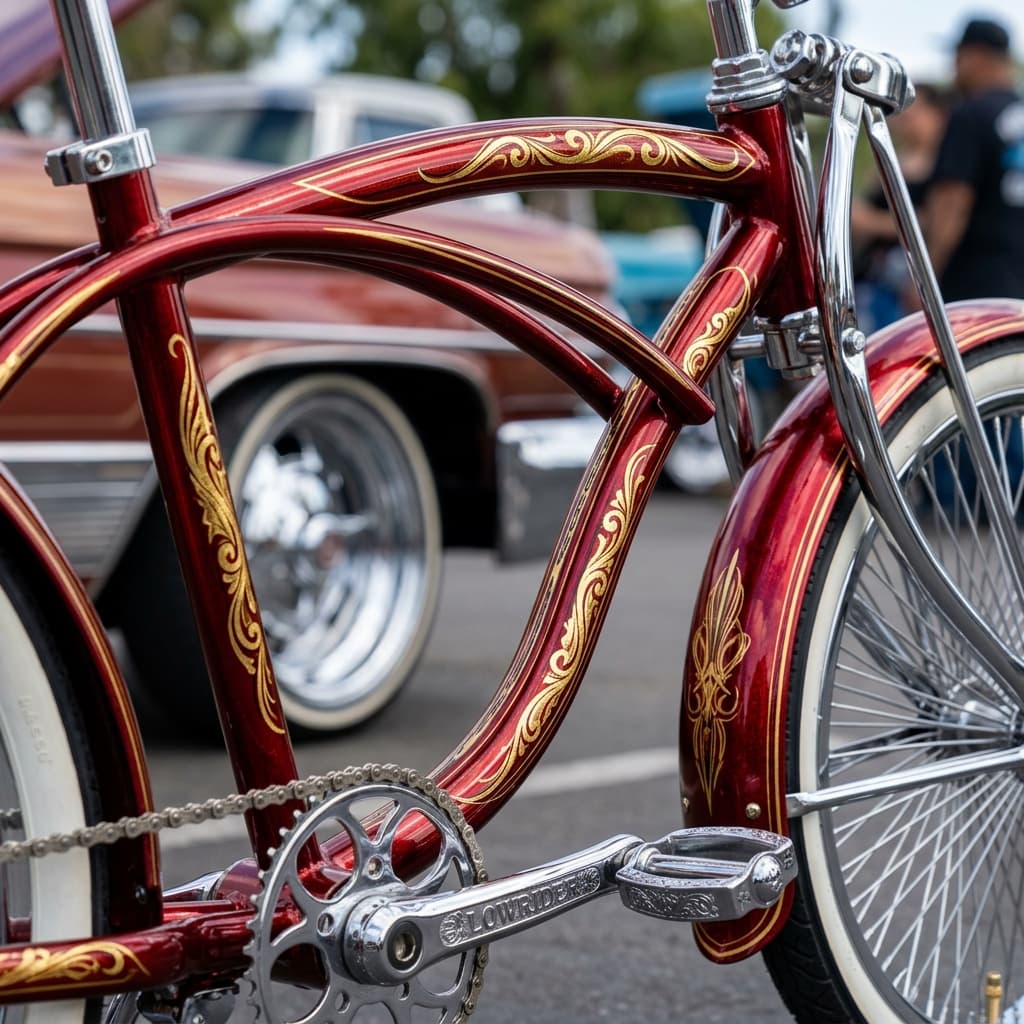Candy & Pinstriping — peinture vélo lowrider